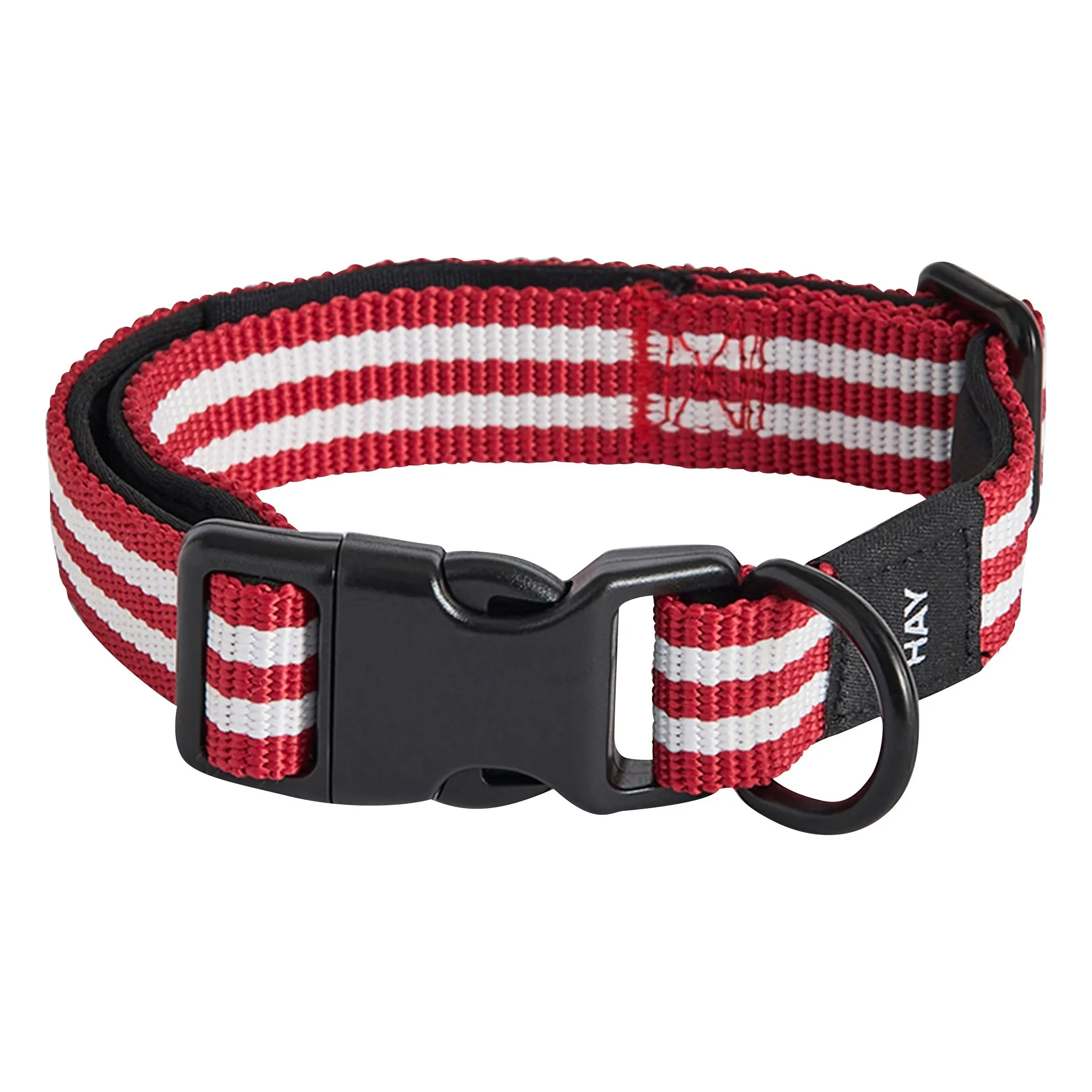 Hay Red Striped Dog Collar