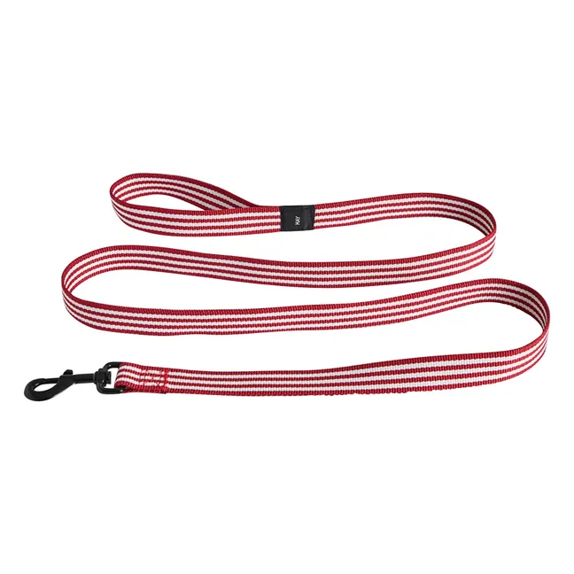 Correa a rayas para perros | Rojo