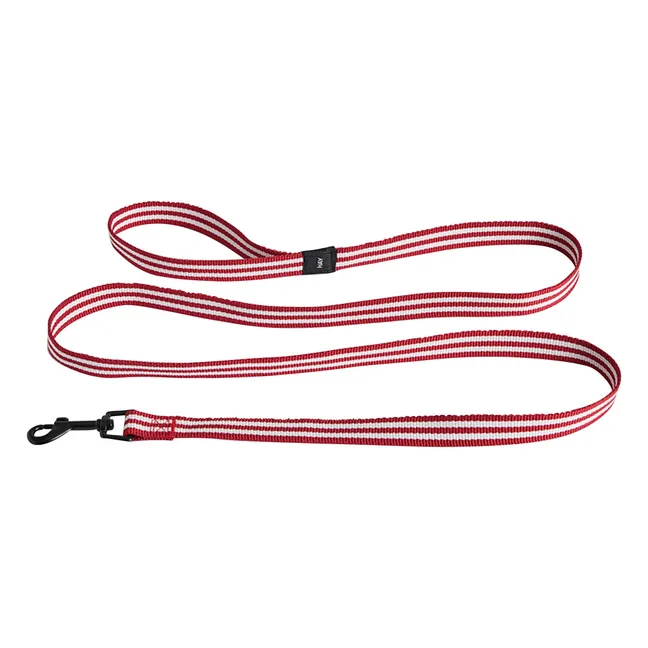 Correa a rayas para perros | Rojo