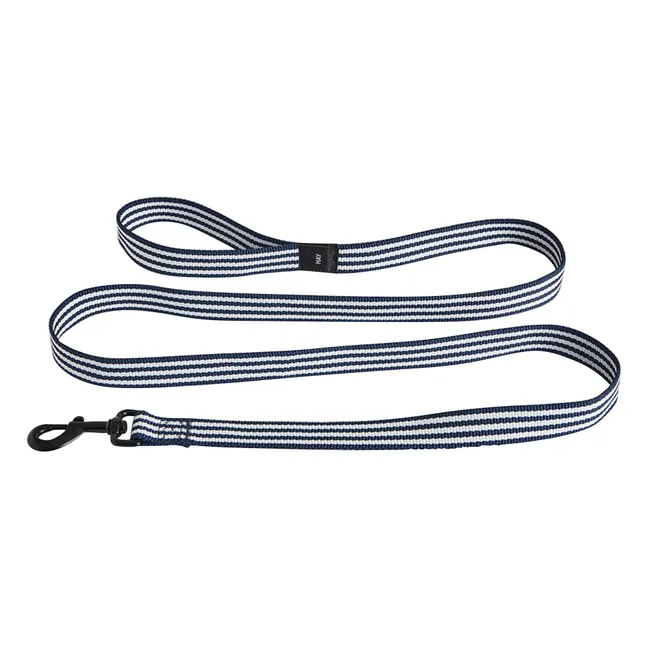 Correa a rayas para perros | Azul