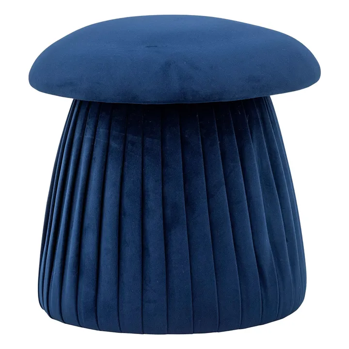 Roberta recycled polyester pouffe  | Blue- Product image n°0
