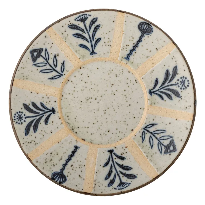 Assiette en grès Leonie | Bleu- Image produit n°0