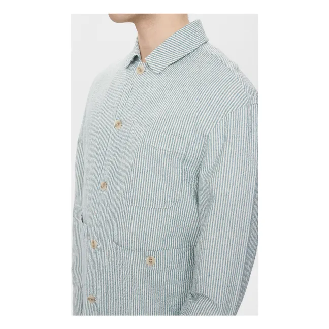 Sobrecamisa de rayas Akodin | Gris Claro