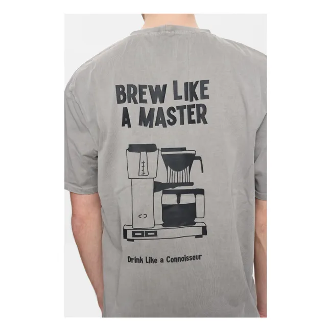 Camiseta Akvillads Brewlikeamaster | Gris Jaspeado