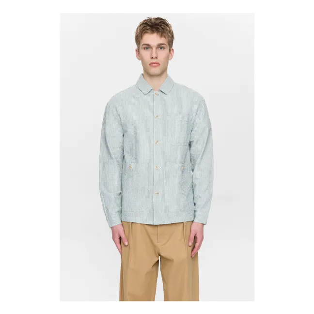 Sobrecamisa de rayas Akodin | Gris Claro