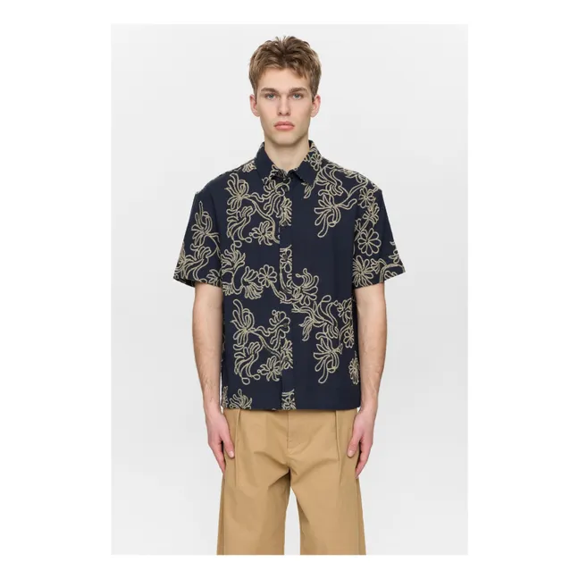 Camisa Akotto Emb | Azul oscuro