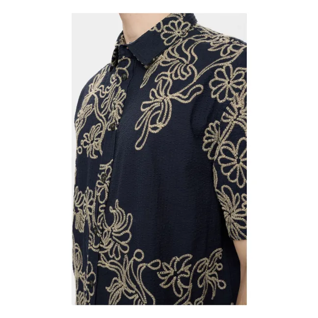 Camisa Akotto Emb | Azul oscuro