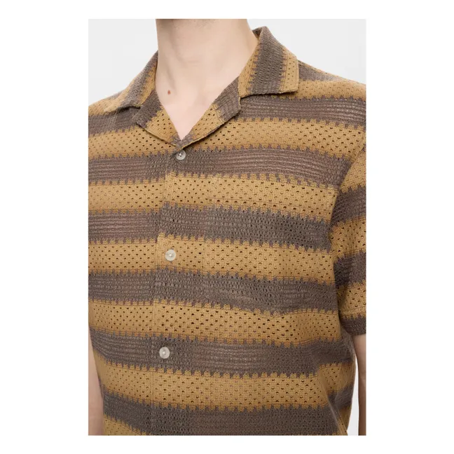 Camisa de rayas Akleander | Marrón claro
