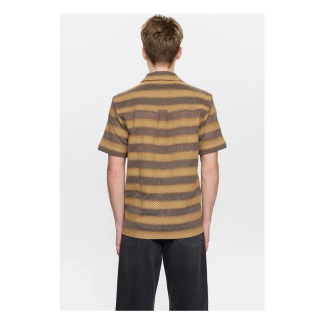 Camisa de rayas Akleander | Marrón claro