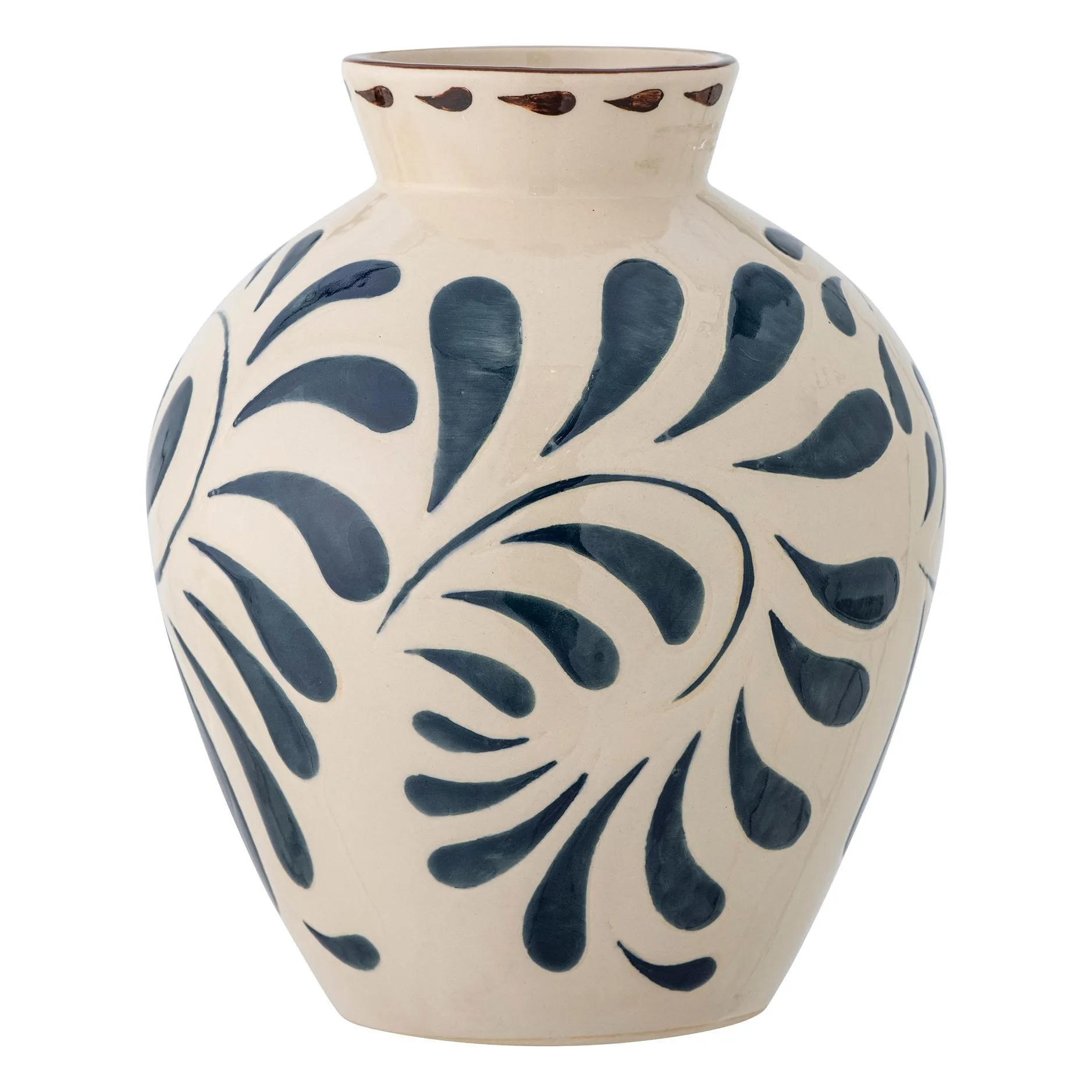 Bloomingville Blue Heikki Stoneware Vase