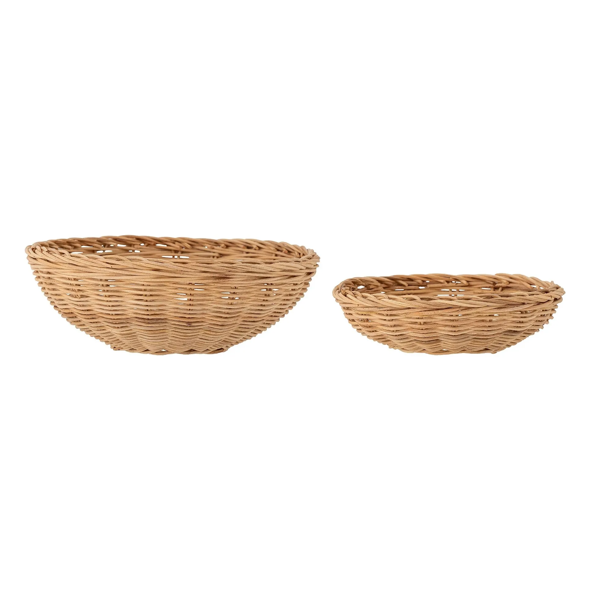 Bloomingville Natural Kell Rattan Basket - Set Of 2
