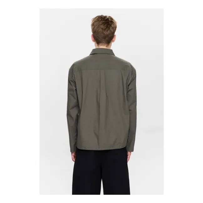 Camisa Akotto Linen | Verde Oscuro