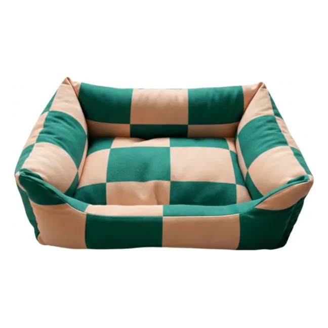 Panier pour chien Checkered | Vert