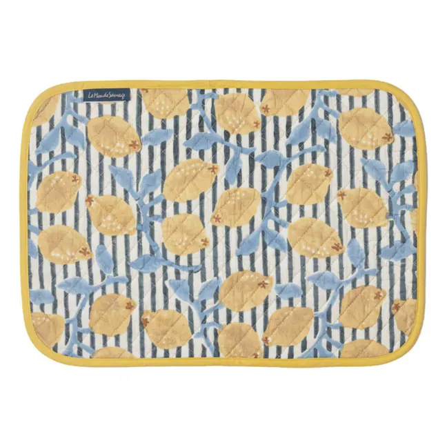 Juego de 4 manteles individuales reversibles Sicily | Amarillo