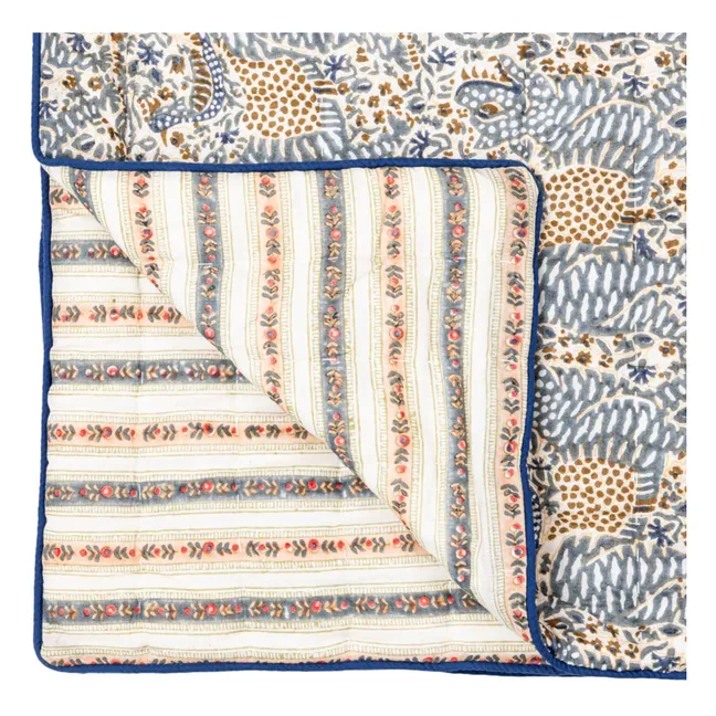 Gequiltete Bettdecke Cosmique London | Blau
