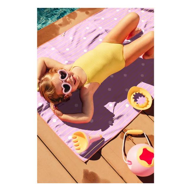 Maison de Poupées microfiber beach towel | Yellow