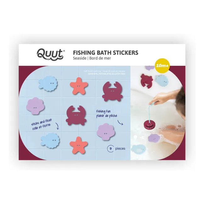 Bord de Mer bath fishing game | Burgundy