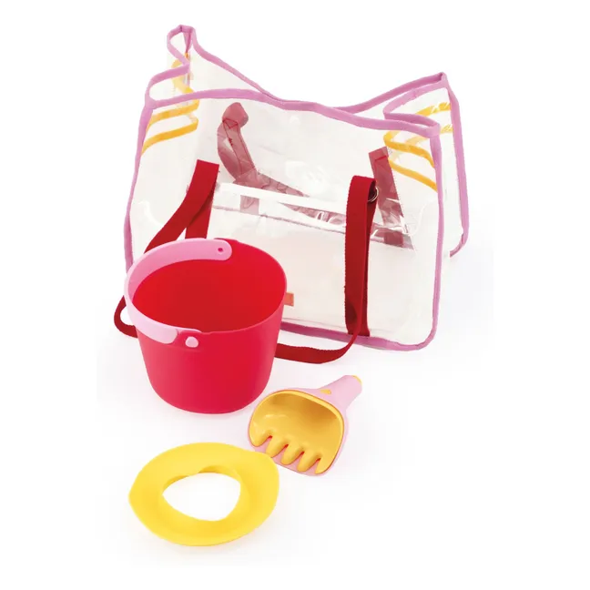 Set d'essentiels de plage | Rouge