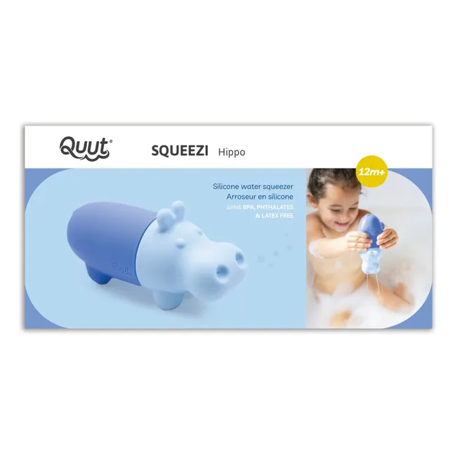 Juguete de baño Squeezi Hippo | Azul