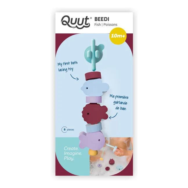 Beedi stacking beads | Burgundy