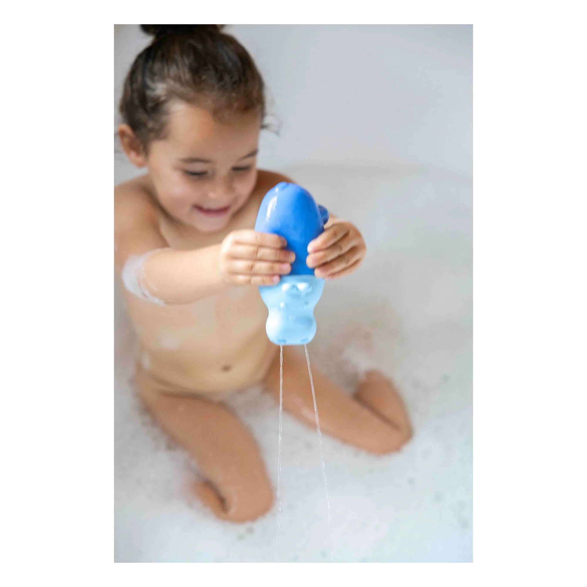 Juguete de baño Squeezi Hippo | Azul- Imagen del producto n°5