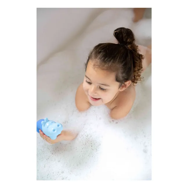 Jouet de bain Squeezi Hippo | Bleu