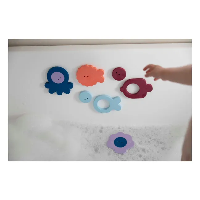 Seaside bath puzzle | Burgundy