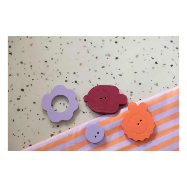 Seaside bath puzzle | Burgundy