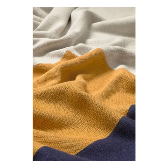 Composición de colores manta de lana | Beige