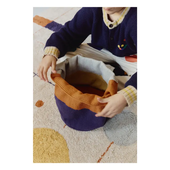 Cestino a griglia colorata