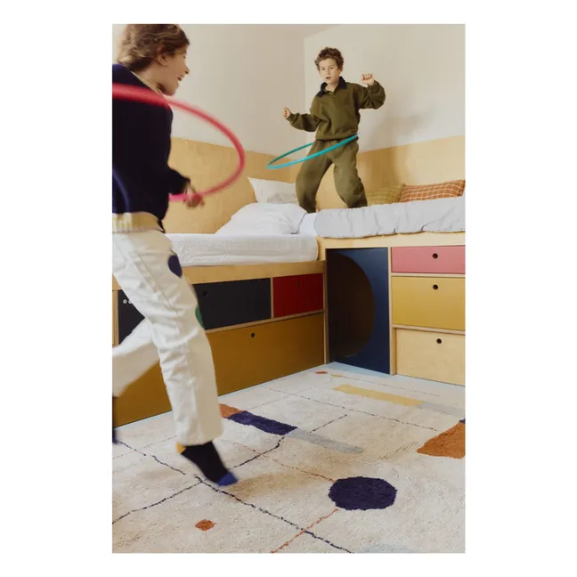 Alfombra de formas geométricas | Beige