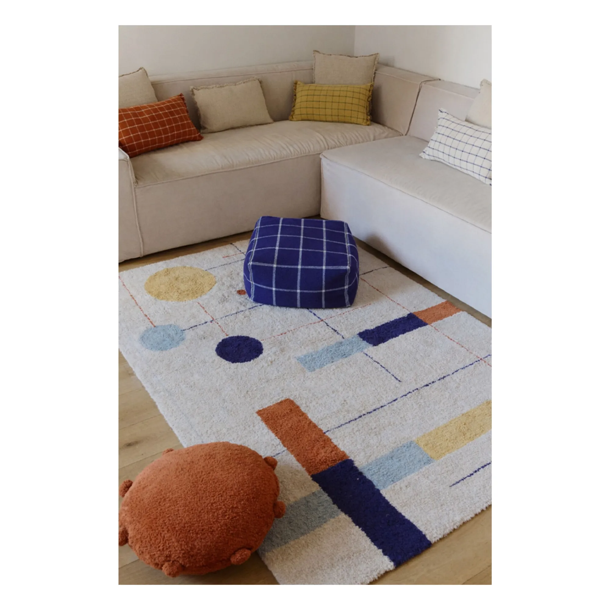 Tapis Geometrical Shapes | Beige- Image produit n°1