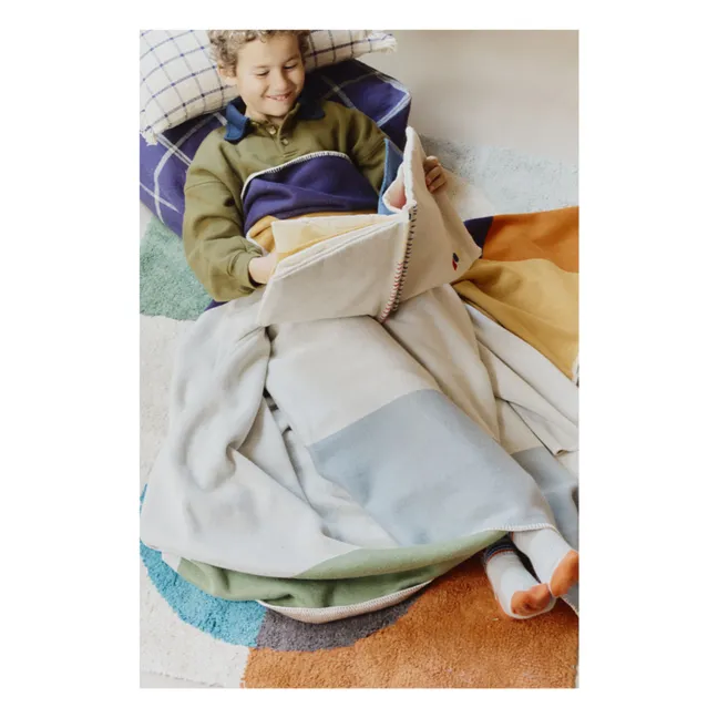 Plaid en laine Color Composition | Beige