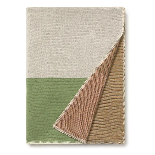 Color Composition wool throw | Beige