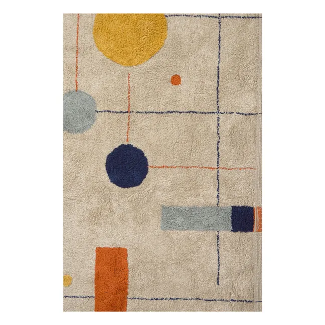 Geometrical Shapes carpet | Beige