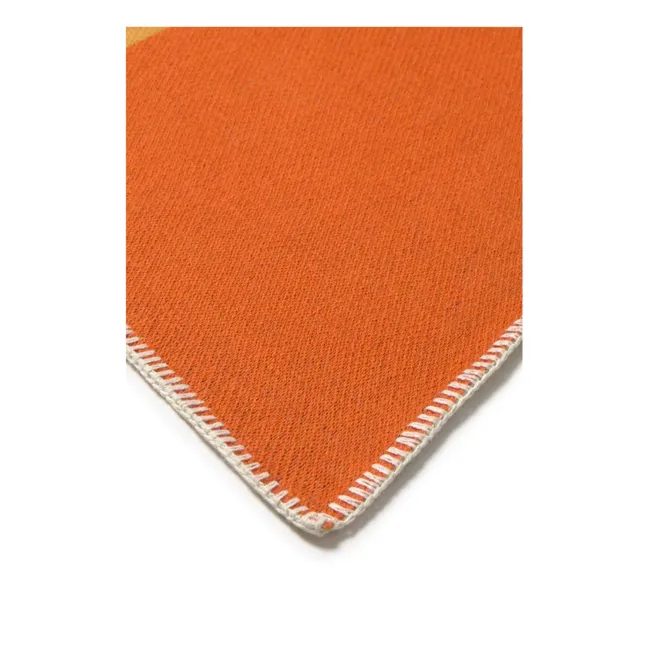 Color Composition wool throw | Beige