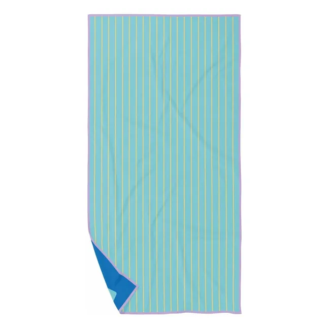 Serviette de plage en microfibre Echelle et Serpent | Bleu