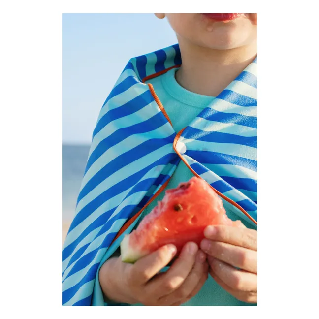 Serviette de plage en microfibre Circuit | Bleu