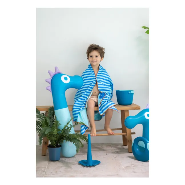 Circuit microfiber beach towel | Blue