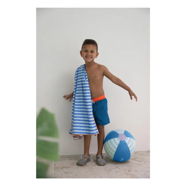 Serviette de plage en microfibre Circuit | Bleu