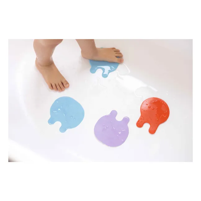 Anti-dérapants pour le bain Grippi - Set de 8 | Corail