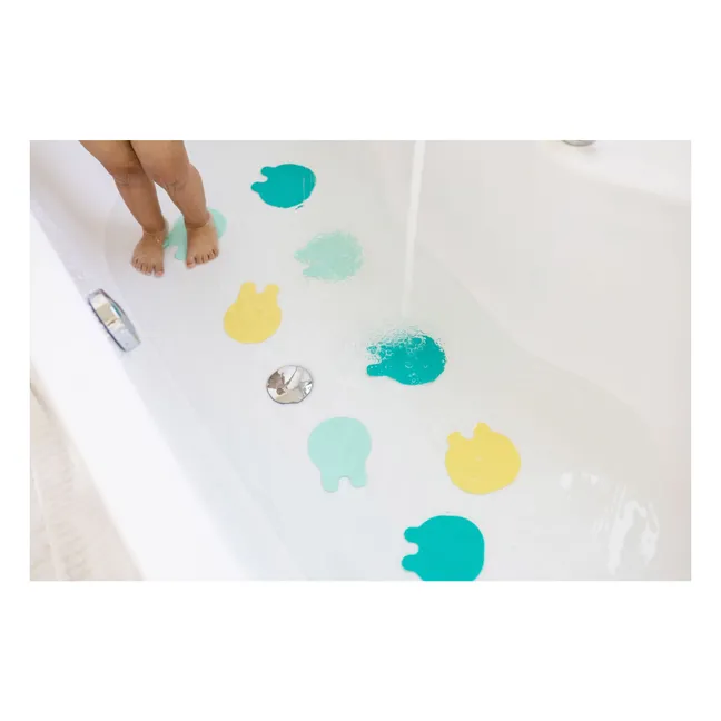 Anti-dérapants pour le bain Grippi - Set de 8 | Jaune