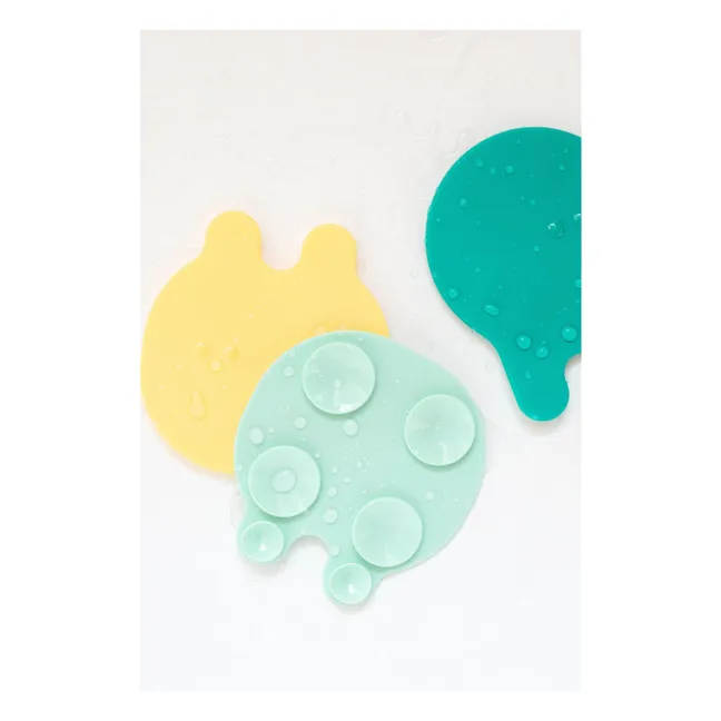 Grippi bath mats - Set of 8 | Yellow