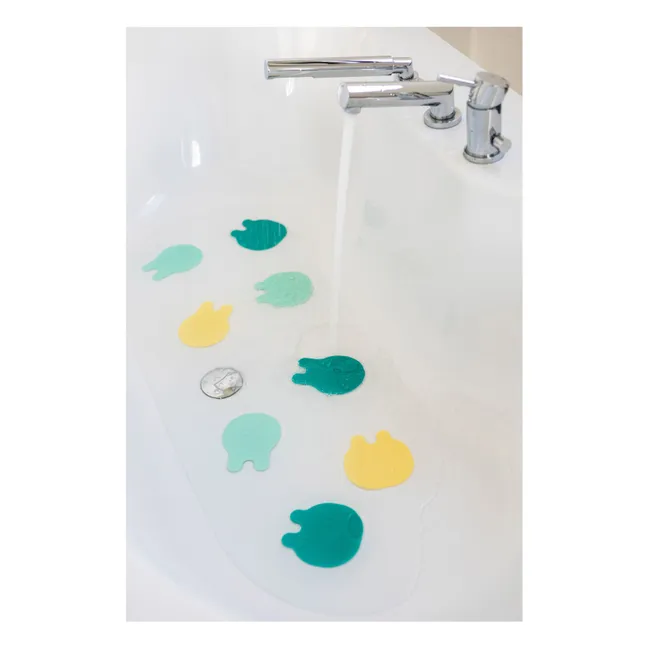 Anti-dérapants pour le bain Grippi - Set de 8 | Jaune
