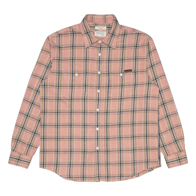 Julian Worker Camisa de cuadros | Rosa