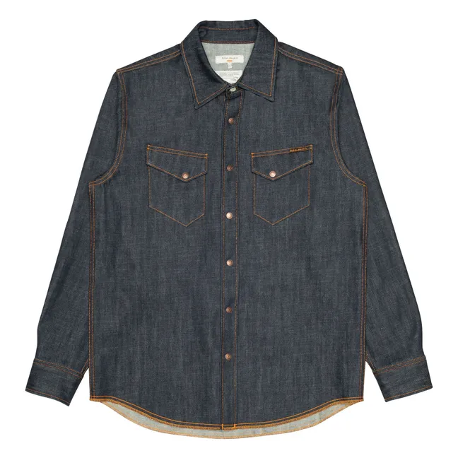Chemise Gunnar Dry Streaky | Bleu foncé