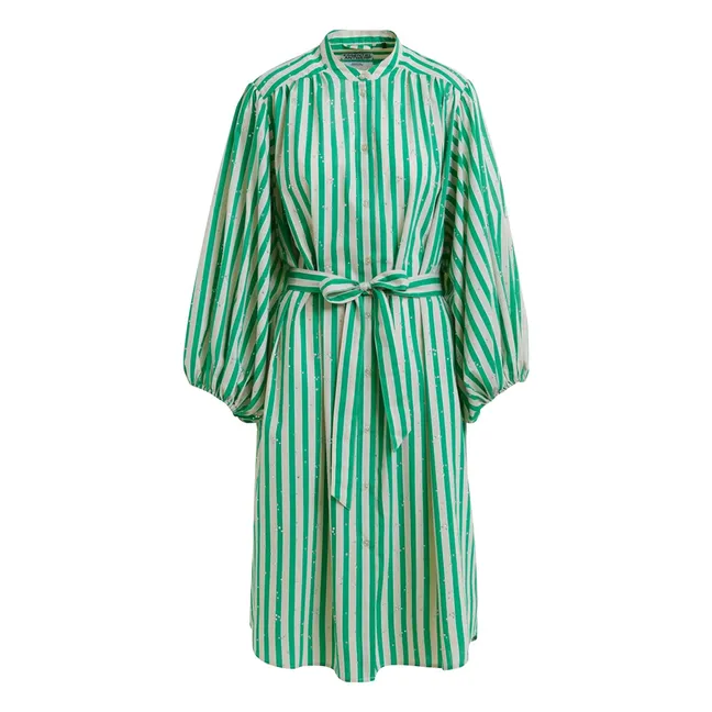 Vestido de rayas Jodianna | Verde