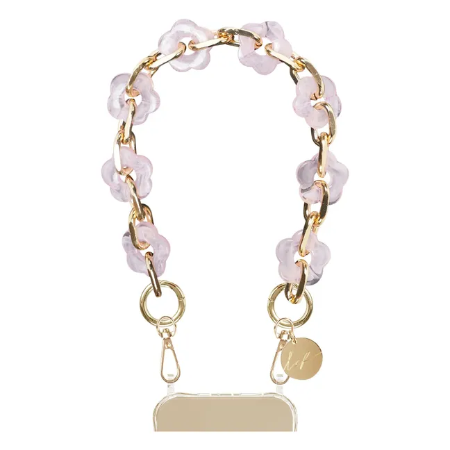 Chaine Courte Cassy Fleurs | Rose