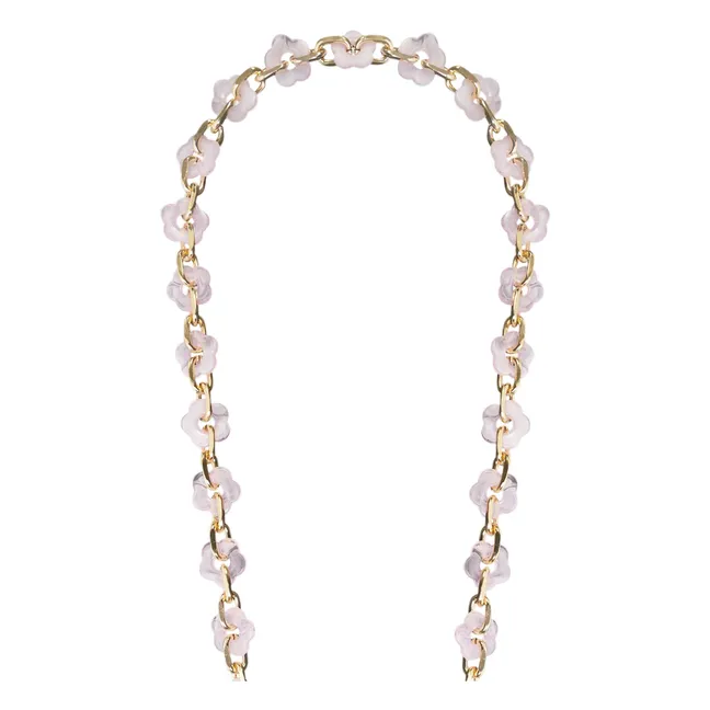 Cassy Long Chain Flowers 120 cm | Pink