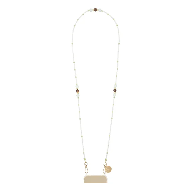 Iris long chain 120 cm | Beige